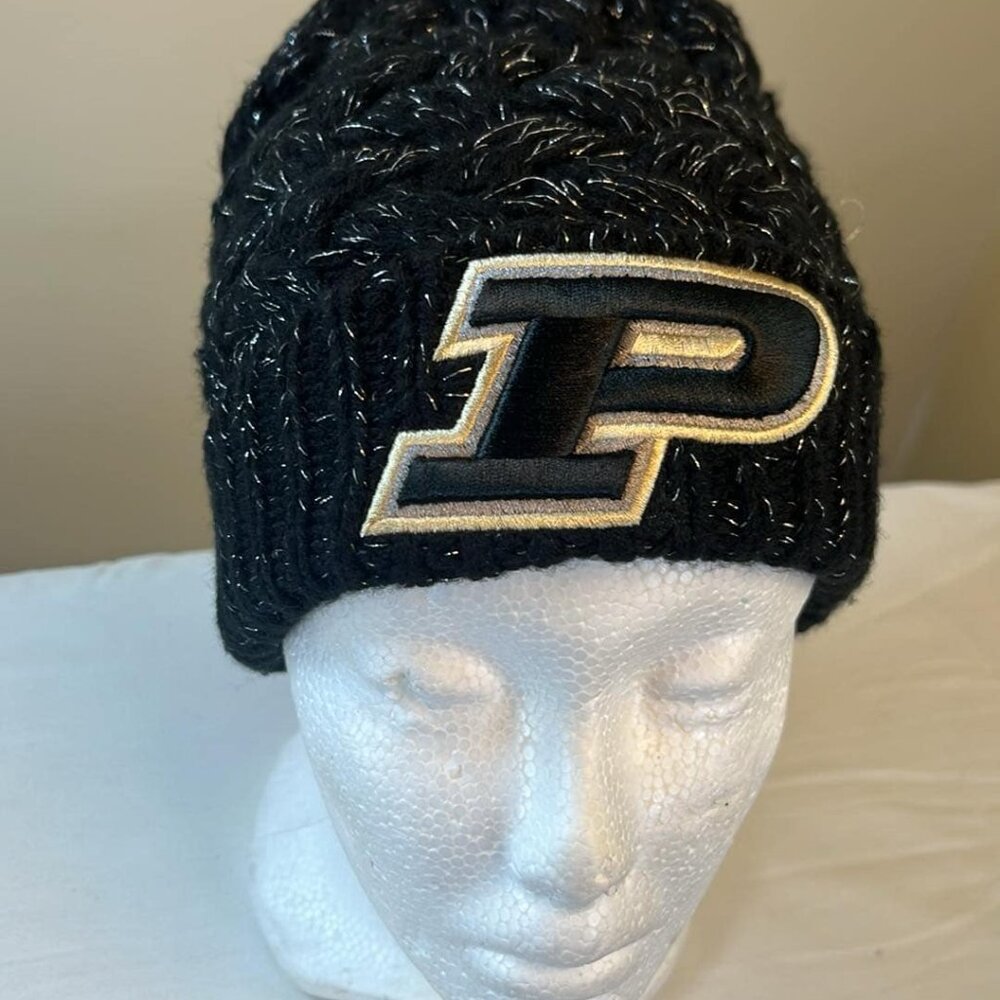 Purdue University Ladies Hat Cap Toboggin College Football‎ FAN Thick Wa